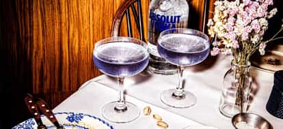 cocktail viola con absolut
