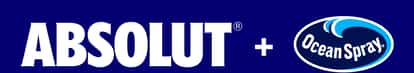 Absolut + Ocean Spray Logo Lockup - Mobile