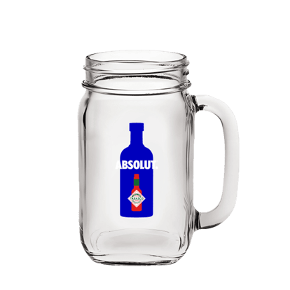 Absolut Tabasco Mason Jar