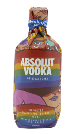 Botella Absolut Pride x Ricardo Cavolo
