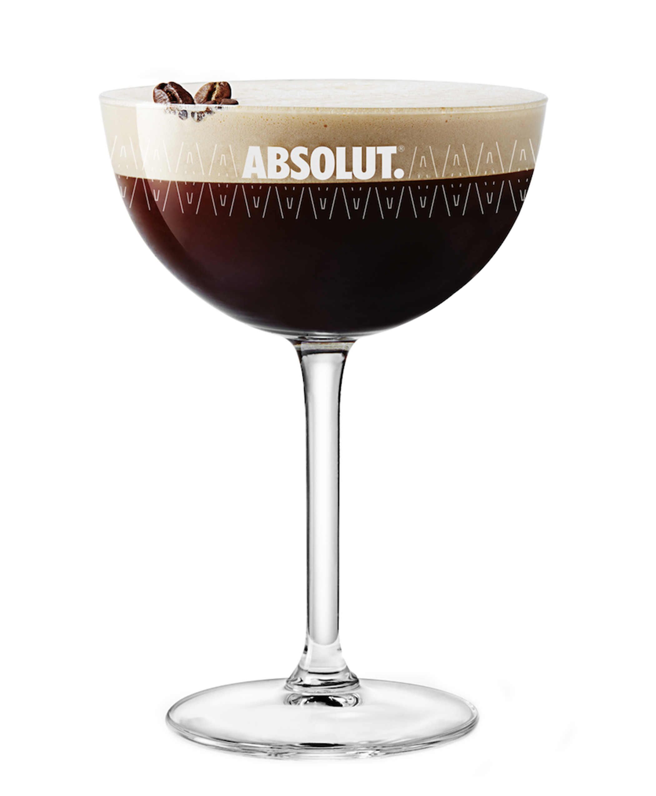Espresso Martini against white background