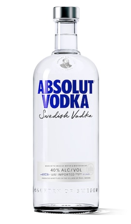 absolut vodka original 2021 against white background