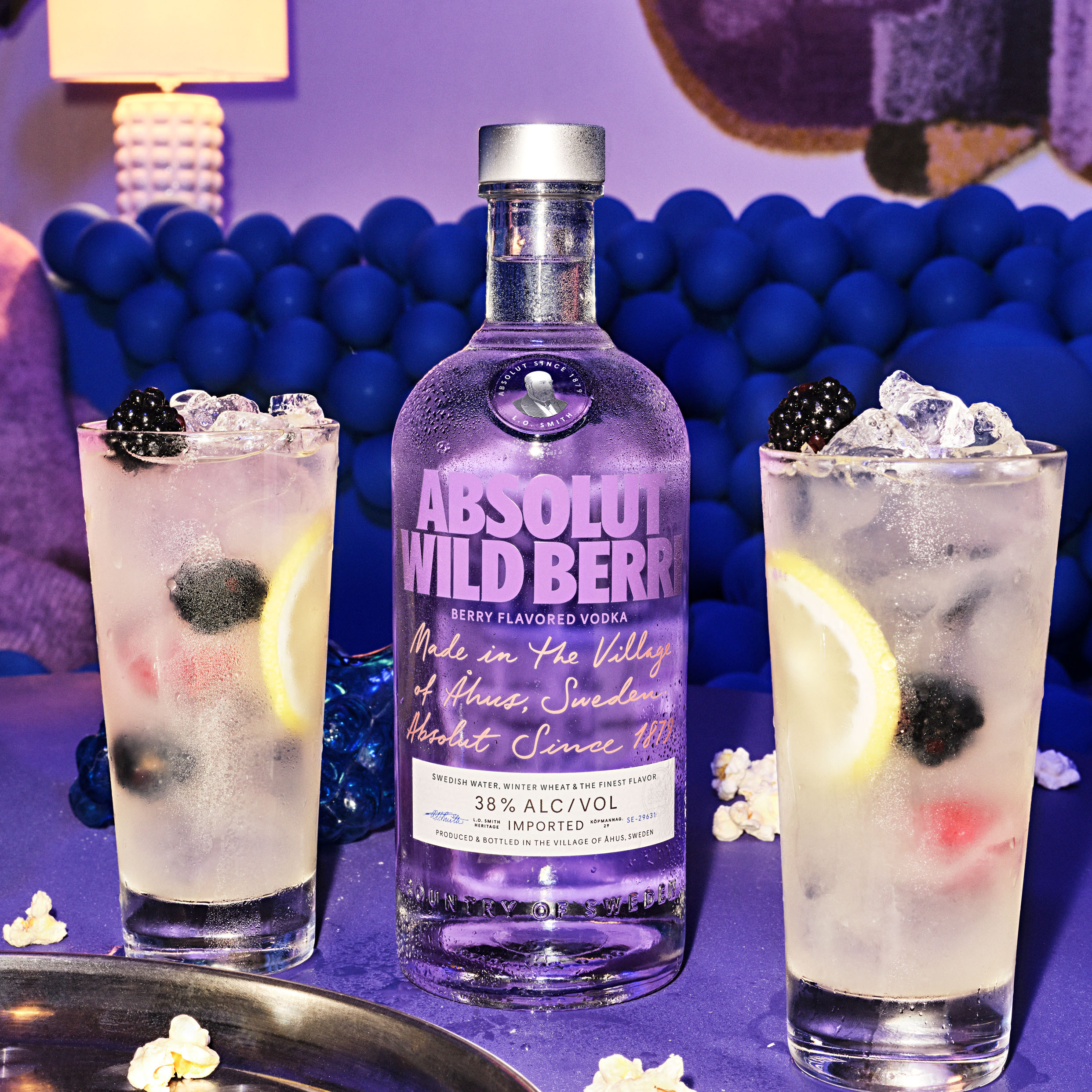 Blueberry, blackberry, strawberry vodka - Absolut Wild Berri